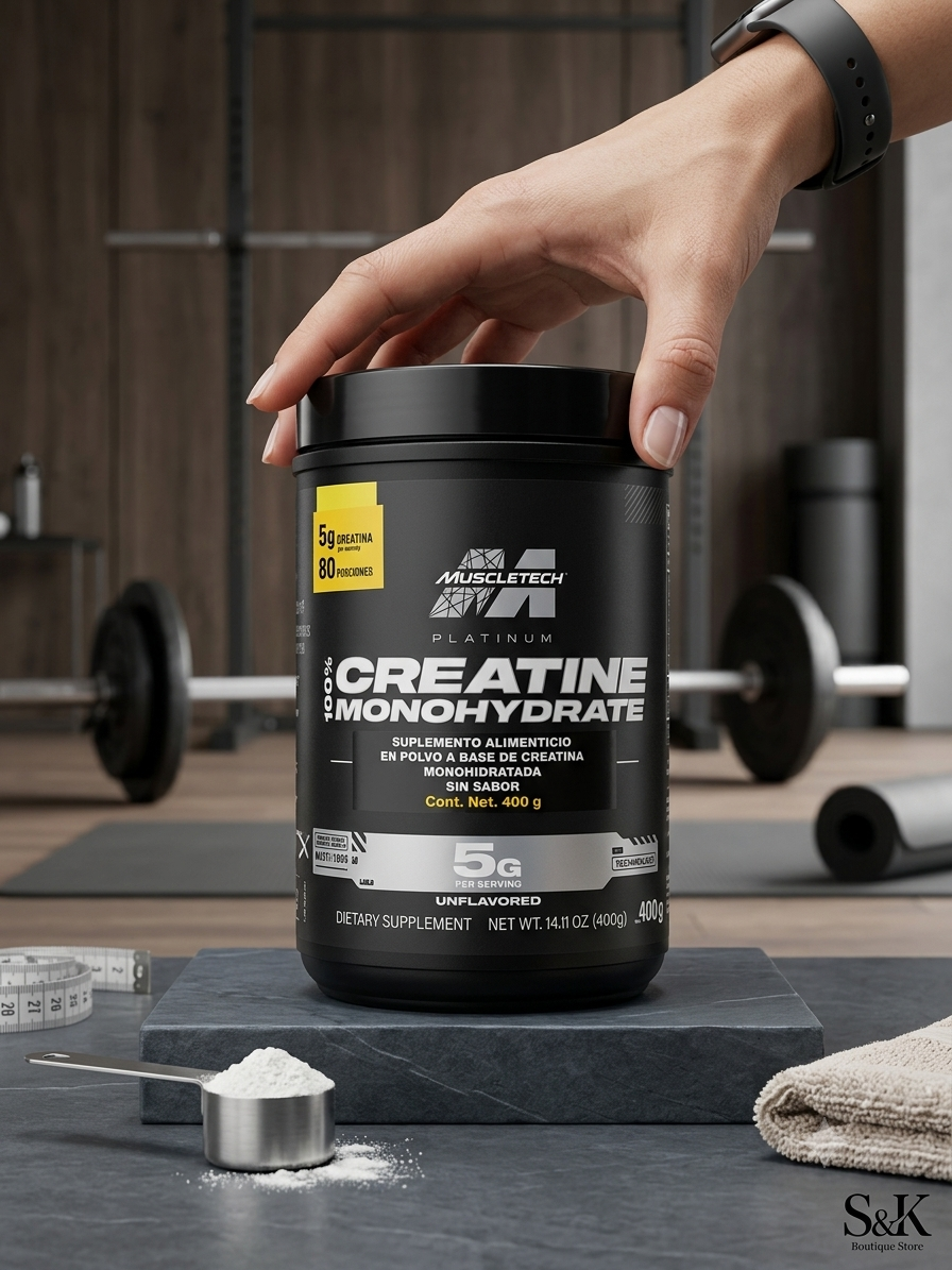 MuscleTech Platinum 100% Creatine Monohydrate (400 g / 80 Porciones)